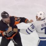 Pat McAfee Instagram - REAVES AND DESLAURIERS 🥊🥊 #HockeyIsAwesome 🎥: @nhl