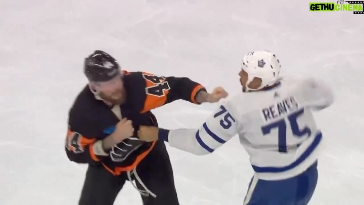 Pat McAfee Instagram - REAVES AND DESLAURIERS 🥊🥊 #HockeyIsAwesome 🎥: @nhl