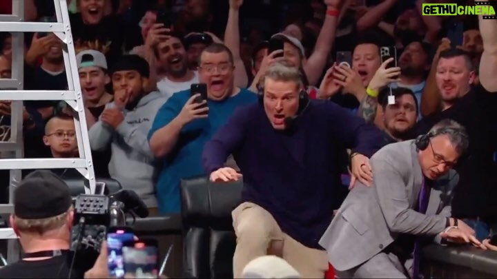 Pat McAfee Instagram - 🗣️🗣️LEG DROP THRU THE TABLE