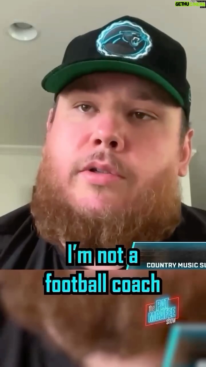 Pat McAfee Instagram - βIβm a great musician but Iβm not a football coachβ ~ @lukecombs πππ
