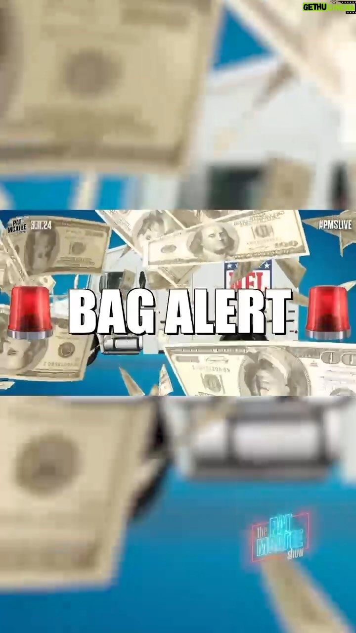 Pat McAfee Instagram - The free agency signings are in FULL swing 💰💰💰