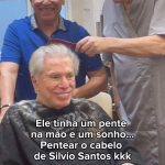 Patrícia Abravanel Instagram - @miltonneves realizou seu sonho 😅 E você o que faria se encontrasse o Silvio Santos no cabeleireiro?