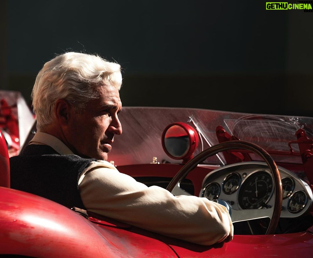 Patrick Dempsey Instagram - Behind the scenes on #FerrariMovie with @patrickdempsey. 🏎️ Michael Mann’s FERRARI, featuring “one of the greatest crash scenes in cinema history,” is now available on demand. Watch now: bit.ly/WatchFerrari