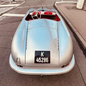 Patrick Dempsey Instagram - A great evening spent with my @porsche friends at the 75th anniversary event at the Porsche museum in Germany. In this photo is the very first porsche! #porschemuseumstuttgart #porsche75 #porsche75years Porsche Museum Stuttgart