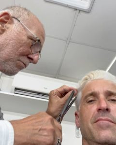 Patrick Dempsey Instagram - The amazing and talented @aldo_signoretti_official did such a great job transforming my hair for @ferrarithemovie in theaters Christmas Day!