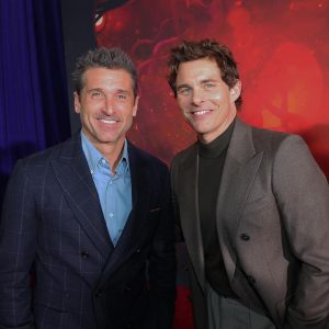 Patrick Dempsey Instagram - Today, #Disenchanted, an Original movie, is streaming on @DisneyPlus #disneyplus 

Styled by @warrenalfiebaker  Suit by @brunellocucinelli_brand Grooming by @jennychohair @jilliandempsey using Roadie, Eye Mask, Gold Bar, Mixturizer, and Spot Stick in 08.