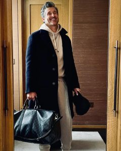 Patrick Dempsey Instagram - Perfect relaxed outfit for a long flight @brunellocucinelli_brand @tagheuer @louisvuitton