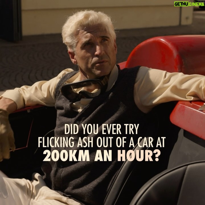 Patrick Dempsey Instagram - “The driving scenes are astonishing – as electrifyingly, wind-whippingly real as anything in the genre’s history.” Michael Mann’s FERRARI, a “gripping and masterful drama” about the legendary Enzo Ferrari, opens this Christmas.
