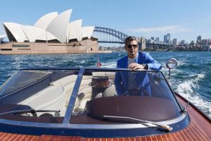 Patrick Dempsey Instagram - Beautiful sunny day cruising Sydney Harbour @tagheuer 

Styled by @warrenalfiebaker @isaia 
Grooming by @jilliandempsey