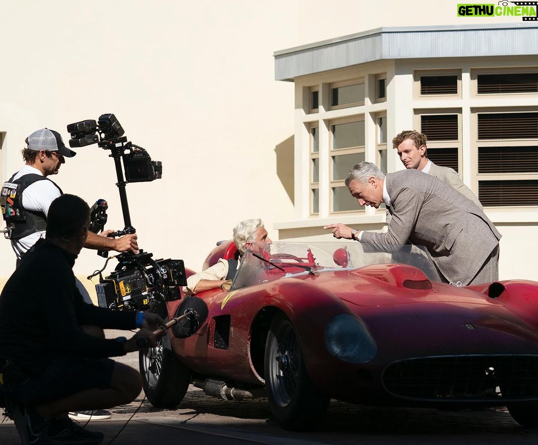 Patrick Dempsey Instagram - Behind the scenes on #FerrariMovie with @patrickdempsey. 🏎️ Michael Mann’s FERRARI, featuring “one of the greatest crash scenes in cinema history,” is now available on demand. Watch now: bit.ly/WatchFerrari
