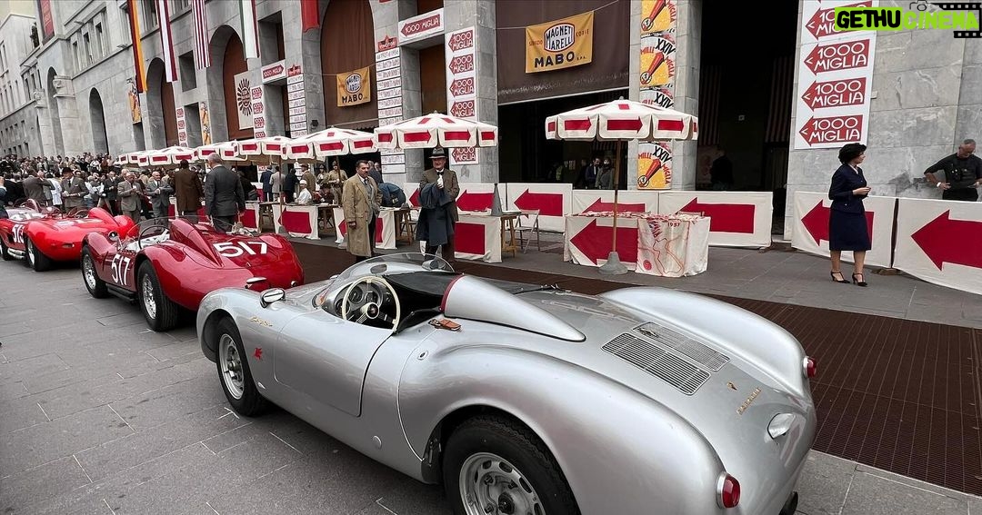 Patrick Dempsey Instagram - Behind the scenes @ferrarithemovie in theaters tomorrow Christmas Day! 📸 Roberto Deangelis