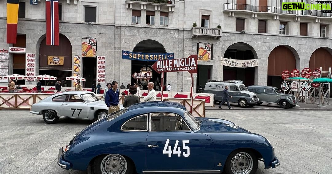 Patrick Dempsey Instagram - Behind the scenes @ferrarithemovie in theaters tomorrow Christmas Day! 📸 Roberto Deangelis