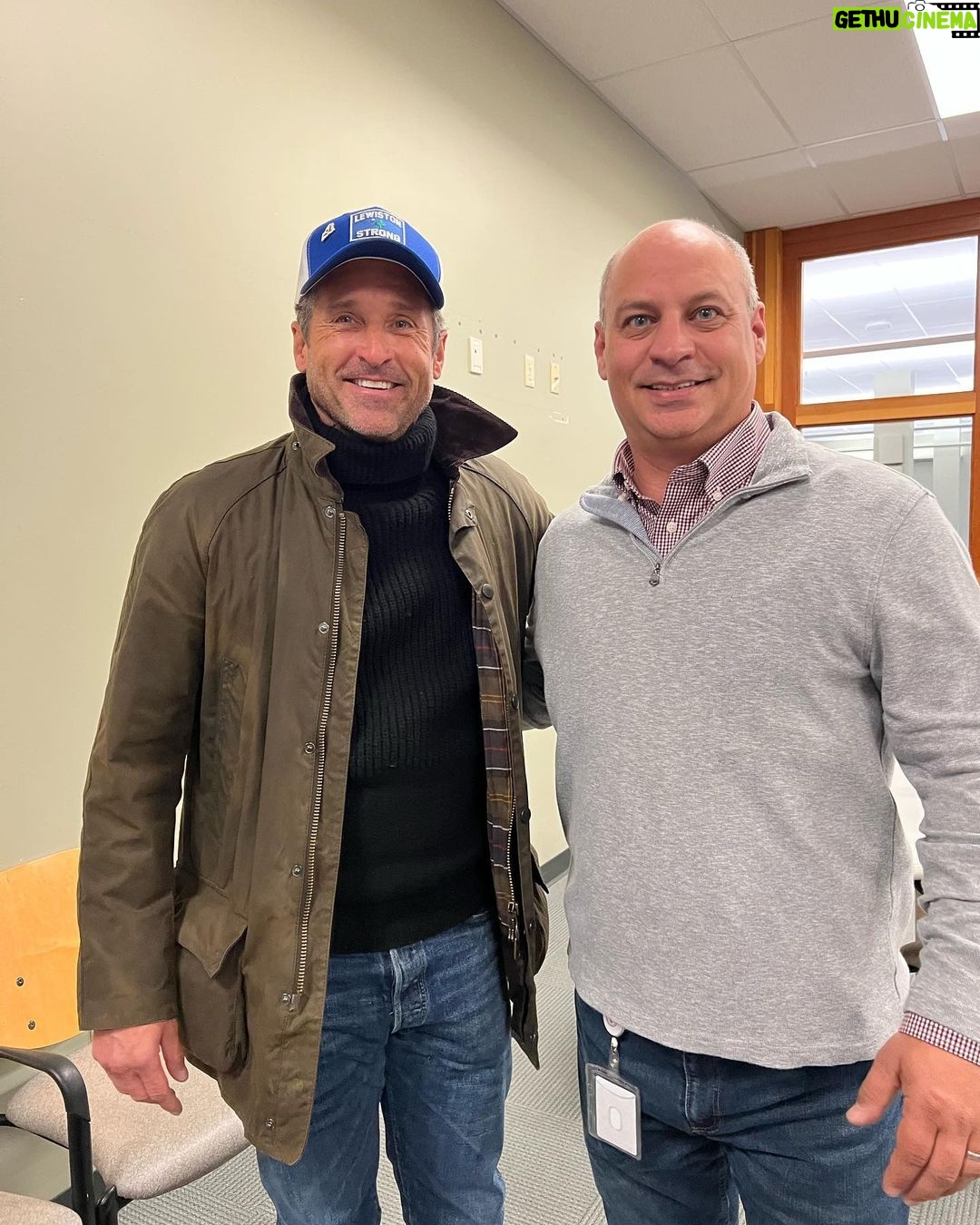Patrick Dempsey Instagram - I was so grateful to be included in the @lewistonstrongsoftball The pride I feel for this community is unmatched. Local businesses, victims families and community members all came together for one cause, to heal and support all of those affected. While some of us were playing softball, others were working tirelessly to set up the Peak Center, opening today, to make this the fastest set up of a victim services center in history. The road to healing is long, but there's great comfort in knowing we are not alone on this journey. If any town can find light in a time of darkness, it's Lewiston. @communityconceptsmaine @dempsey_center @lewistonstrongsoftball