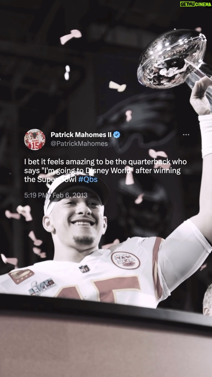 Patrick Mahomes - 675.6K Likes - SUPER BOWL CHAMPIONS! ⏰