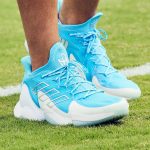 Patrick Mahomes Instagram - For Sterling Skye 💙🌤️ My latest colorway “Family Time” drops today for Sterling’s birthday 🎉 Get yours now on IG Shopping and adidas.com. @adidasFballUS