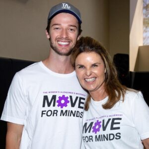 Patrick Schwarzenegger Instagram - Proud of all the work @mariashriver does for Alzheimer’s. Continuously raising money and awareness as her father passed away from it. People need to know the important ways to keep your brain healthy..We did Move For Minds sunday... important to be active which also helps activate your mind/brain & keeps It in tip top shape!!!