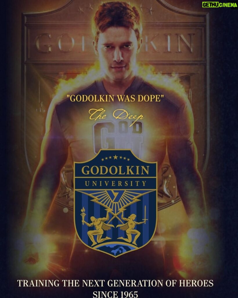 Patrick Schwarzenegger Instagram - Welcome to Godolkin University. We’re super excited for decision day. Please visit www.GodolkinUniversity.com to see if you were accepted GEN V this Fall on Prime Video God's Universe