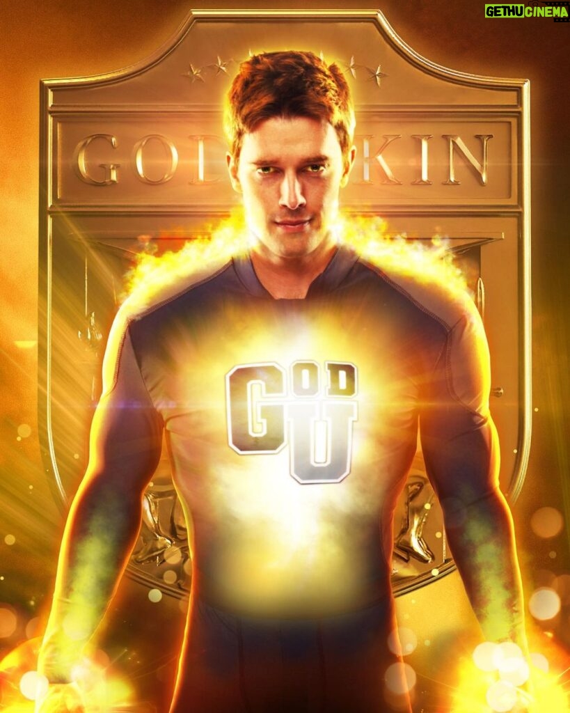 Patrick Schwarzenegger Instagram - Welcome to Godolkin University. We’re super excited for decision day. Please visit www.GodolkinUniversity.com to see if you were accepted GEN V this Fall on Prime Video God's Universe