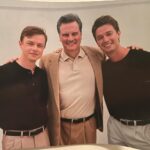 Patrick Schwarzenegger Instagram – The Staircase.  Out Now. 

Can’t say enough about this man. Colin Firth is brilliant in this project. More importantly he’s one of the kindest humans I’ve ever met. On & off screen. 

I was extremely excited- yet quite nervous when I got this project. Working opposite him & so many other award winning actors/ actresses I wasn’t sure what It would be like. Toni collete, Michael Stuhlbarg, Parker Posey, list goes on & on. 

Colin spent time with me prior to day 1. Creating a father son bond. Made the shoot so much fun, and created a masterclass for a student like myself.

@danedehaan similarly became a close friend. Forming a brotherly bond. Dragging me to frisbee golf. Teaching me what glasses are cool. Brilliant actor & kindest human. Great one to be able to learn from as well.

My other siblings in the show are the talented @sophiet @olivia_dejonge @odessayounggirl89 . Brilliant actresses & wonderful humans. Responsible for dragging me to the dance floor & making me show off my moves. 

The shoot was long. Emotional.  Challenging. But man did we have fun. Blessed to be able to work on this and forever in debt to @hbomax Maggie Cohen @antoniocampos1 for believing in me & challenging me & for putting together a Badass projects. Love you. 

If you have a few hours of free time this weekend (i know you do) check It out . 
La Familia Durham, North Carolina