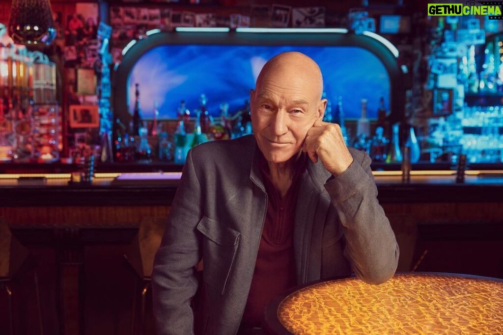 Patrick Stewart Instagram - We’ve made it to the finale of #StarTrekPicard Season 2. Cheers to our extraordinary cast and crew for all of your talents and work to make it happen. And many thanks to all of you for tuning in...one more round?