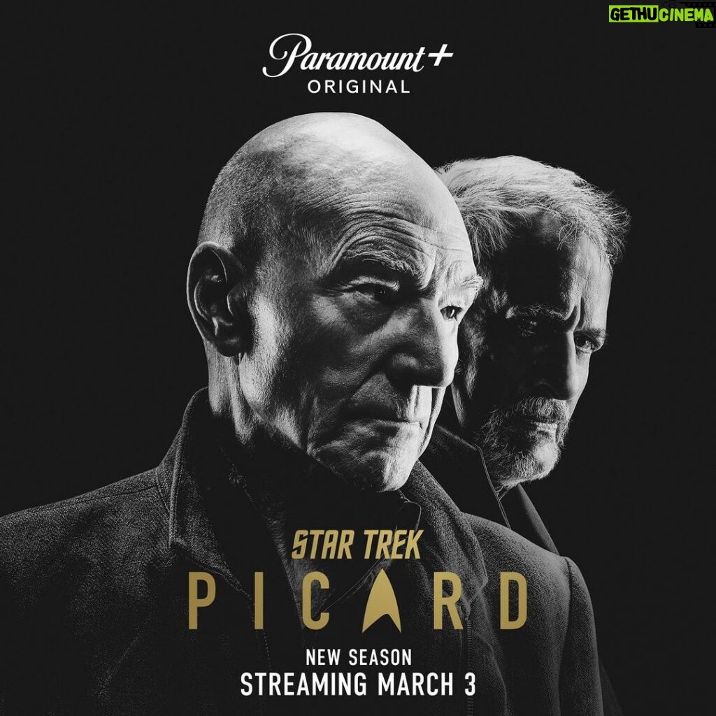 Patrick Stewart Instagram - The wait is over. Picard Season 2 will arrive on March 3. Streaming on Paramount+ in the US, Crave in Canada, and Amazon Prime internationally. #StarTrekPicard