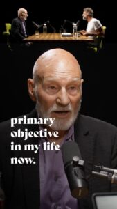 Patrick Stewart Instagram - “There are things I would like to say to my parents and my brothers that I never said. It makes me very sad that I never told them what they gave me.” Meditations on vulnerability from this week’s guest, Sir Patrick Stewart... A master storyteller, Sir Patrick shares tales from his humble beginnings, how theatre saved him, and how childhood trauma informed his career and led to his passion for mental health advocacy. Episode 785. Streaming everywhere you enjoy podcasts and also viewable on YouTube + Spotify. 🌱✌🏼 -Rich