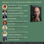 Patrick Stewart Instagram – I’m pleased to share the moderators who will be joining me for my #MakingItSo book tour across the US, and sending a sincere thank you to all of you for purchasing tickets. All of the events are sold out, however, you can still purchase virtual tickets for the event in Los Angeles with the great @levar.burton. Go to PatrickStewartBook.com to book your spot.