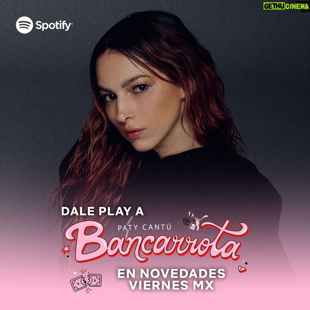 Paty Cantú Instagram - Gracias familia @spotifymexico @spotifycolombia Escucha #Bancarrota 💸🎶 en todas estas playlist 💸🎶