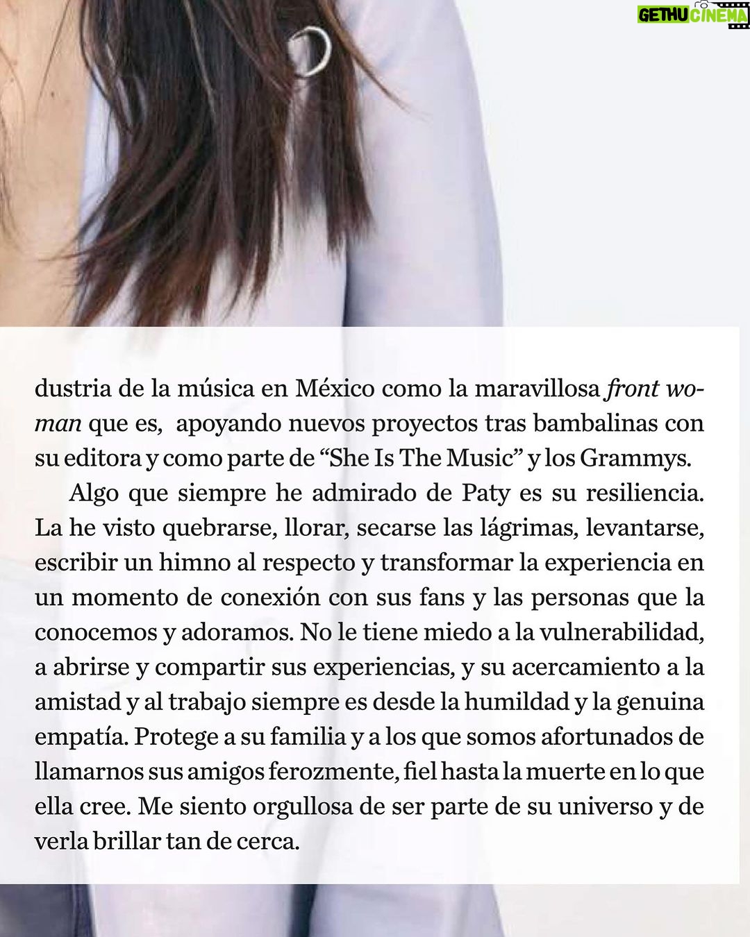 Paty Cantú Instagram - Gracias @quiencom por celebrar caminos distintos, personalidades diversas y logros cotidianos que acumulados se vuelven las historias de nuestras vidas y las puertas que luchamos por construir, dejar abiertas y compartirlas. Me encanta compartir en esta edición de #31mujeresqueamamos #2024 con colegas y mujeres que inspiran. Gracias por considerarme una de ellas @maria___torres Gracias @ximenamusic por describirme con más que palabras. Con cariño. Amo que compartamos música, amistad y tiempo! Te admiro y te quiero! Seguimos en la lucha. En los hechos más que en las palabras. Emprendiendo y entendiendo. Brillando y siendo agentes de sueños cumplidos y cambios desbloqueados. Esas somos muchas más que 31. Somos todas. #quien #patycantu #cantautora #productora #activista #latinGRAMMYstrustee #consejeraSACM #emprendedora #dramaqueenpublishing #dueñadegambetaFC #actriz #hija #Novia #amiga #hermana #tia #prima #dramaqueen #hijadelamusicaydemimadre Hair @zivana_hairstylist Makeup @fatimamorenomakeup Styling @_andreacamargo Look @napoleonoficial