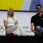 Pau Gasol Instagram - So many powerful moments we have shared during these days in Lausanne with my fellow athletes and athletes representatives during the #IAF2023. On this panel, we reflected about what being an Olympian means. A pleasure to have an amazing conversation with @lindseyvonn @allysonfelix 🤜🤛 #StrongerTogether