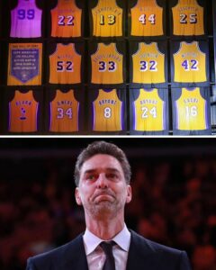 Pau Gasol Instagram - Still processing it all. What a wonderful night. I’ll never forget it. Thank you all so much for all the love!! 💜💛 🙏🏼 #Lakers Aún estoy procesándolo todo. Qué noche tan maravillosa. Nunca lo olvidaré. Muchas gracias a tod@s por todo el amor que me dais! 💜💛 🙌🏼 #LakersNation