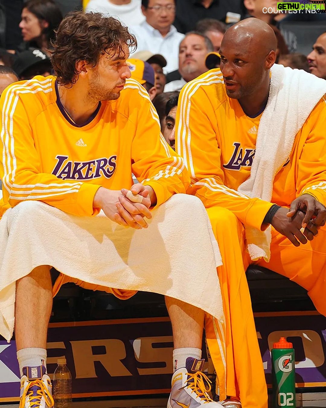 Pau Gasol Instagram - Special HOF shoutout from @paugasol to his Lakers championship teammates. 2009 and 2010 were specialโฆ ๐๐๐