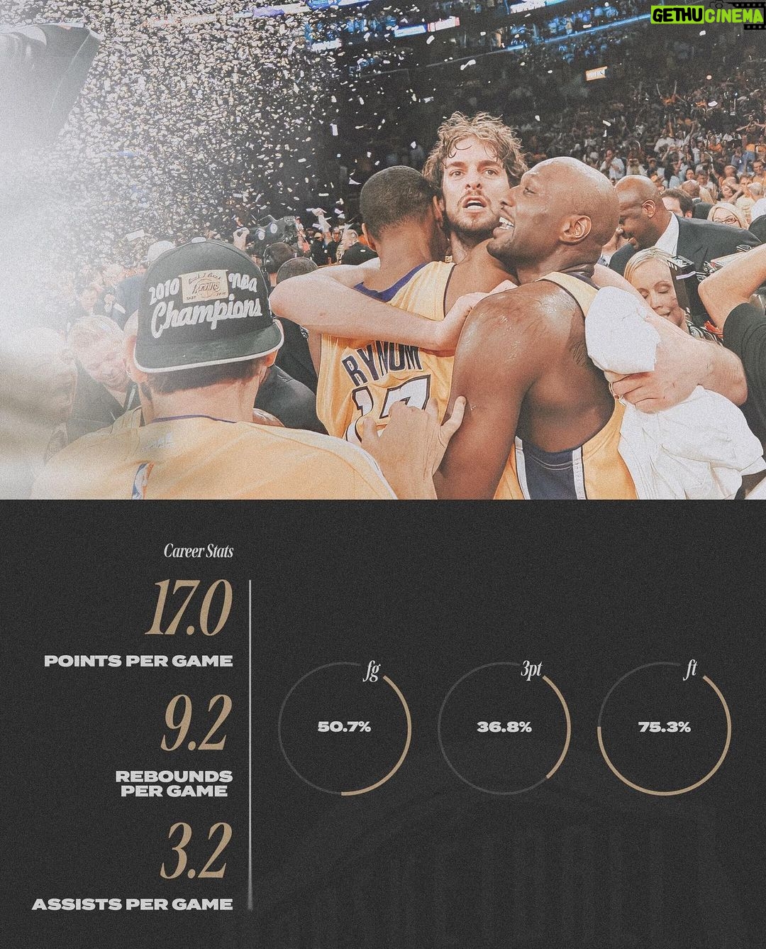 Pau Gasol Instagram - Hall of Fame Notes: @paugasol 🏆📝 #23HoopClass Naismith Basketball Hall of Fame