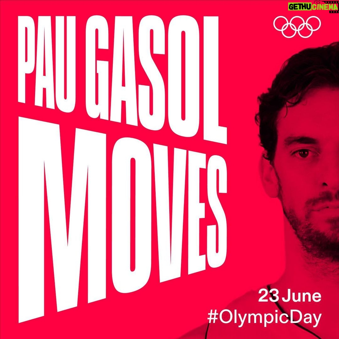 Pau Gasol Instagram - It’s almost time! ⏱️ Join Spanish basketball legend and IOC Athletes’ Commission member @paugasol tomorrow as athletes from around the world inspire their communities to move ⛹🏻 #LetsMove #OlympicDay