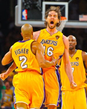 Pau Gasol Instagram - #OnThisDay 13 years ago, Pau Gasol and the Lakers were celebrating the NBA championship 🤩