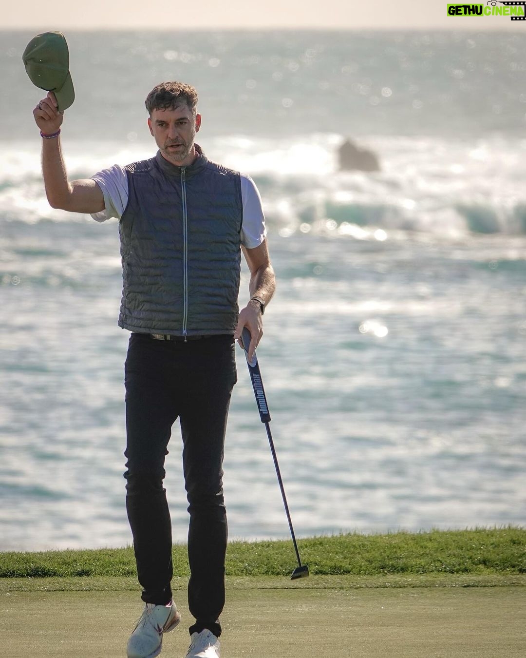 Pau Gasol Instagram - I’m so thankful to have being a part of this year @attproam! Unbelievable moments shared on and off the golf course with my partner @grilloemiliano and my caddie #KevinHanssen! #LoveGolf @pebblebeachresorts ❤️🙌🏼
