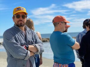 Paul Bettany Instagram - Me and @mrdanabrown shooting Harvest Moon on the beach.