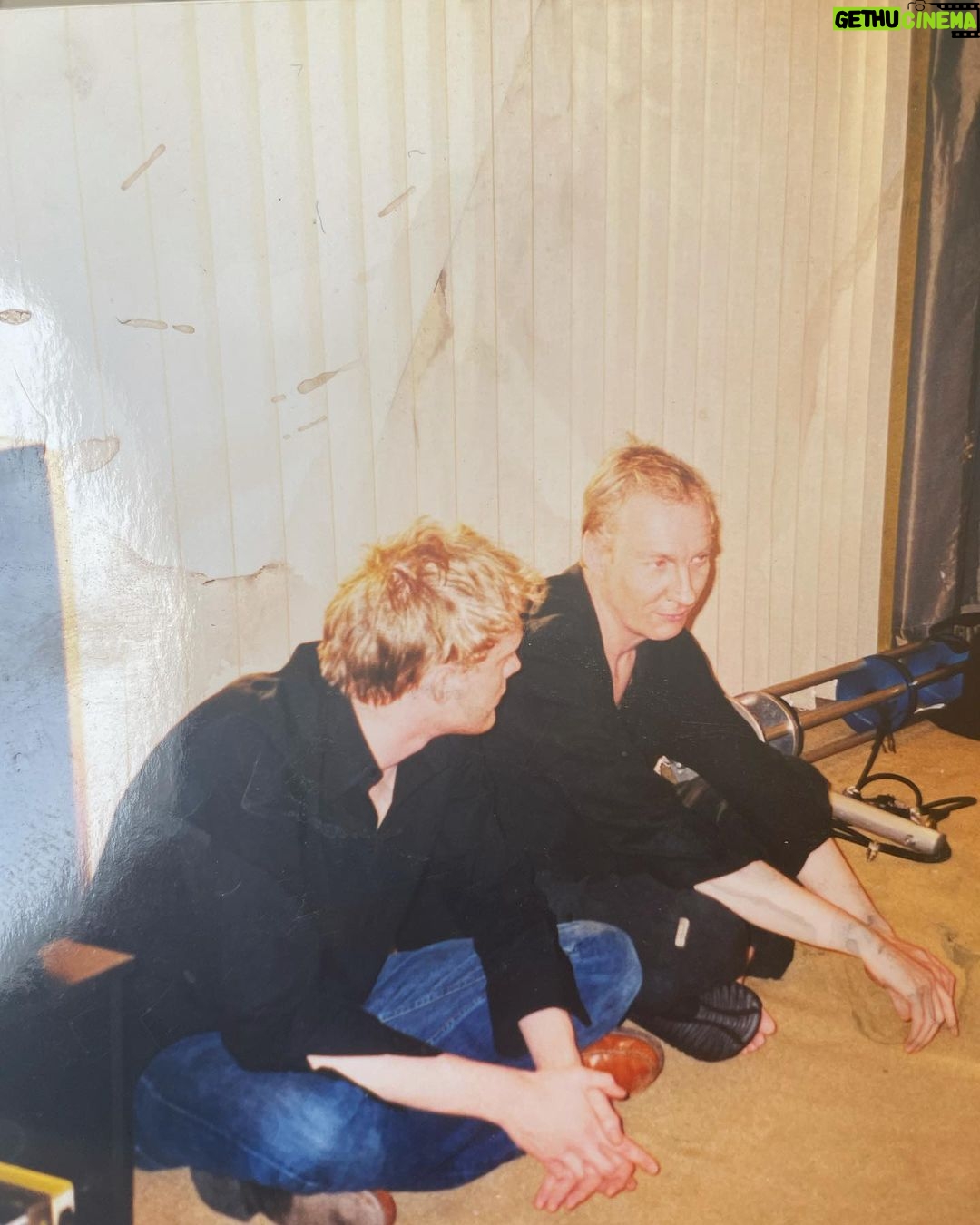 Paul Bettany - 130.3K Likes - I think this might have been me and @officialdavidthewlis in rehearsals for Gangster No1thousand years ago.