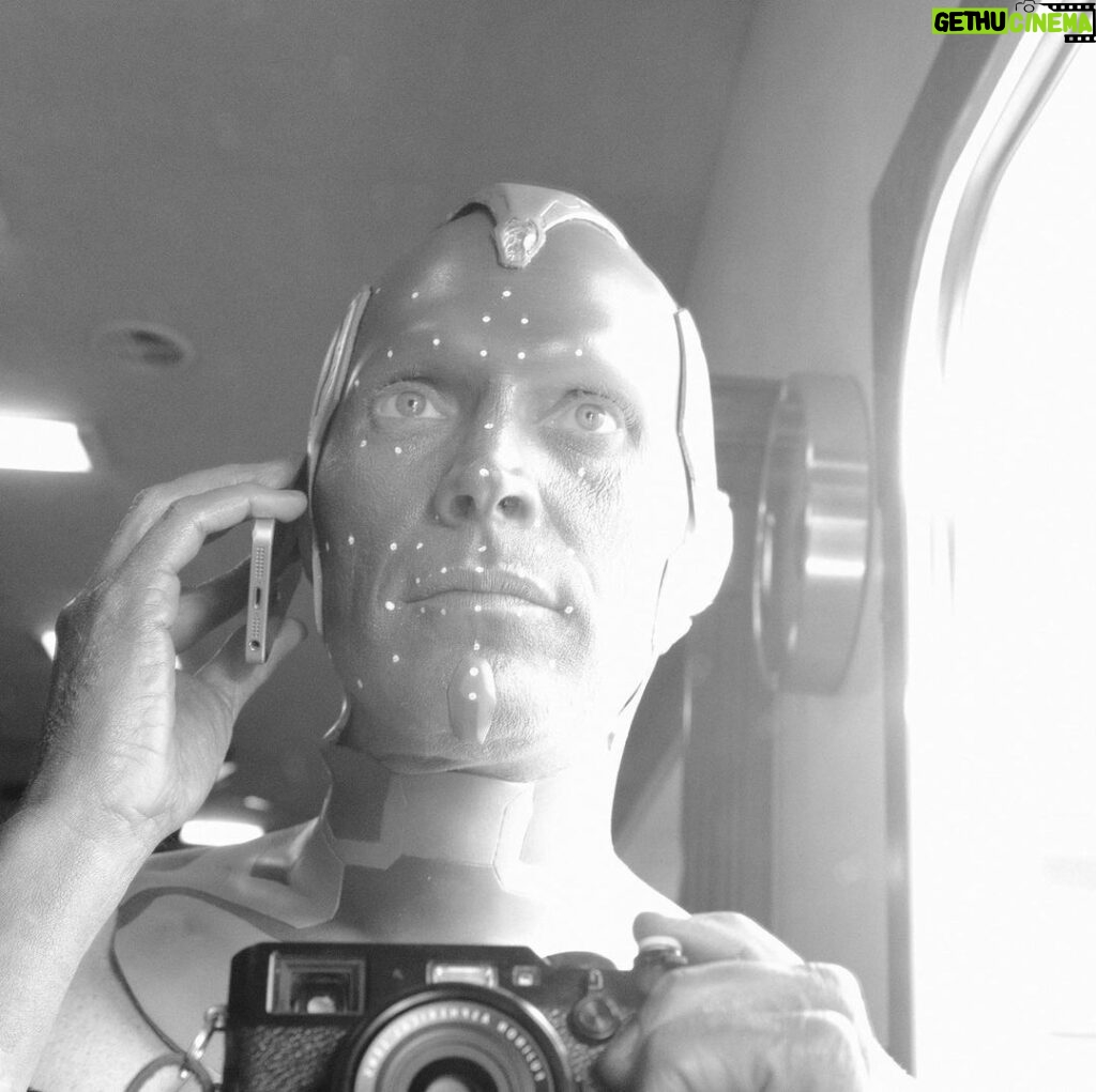 Paul Bettany Instagram - Vision- clearly able to multitask but unable to expose a photograph properly.