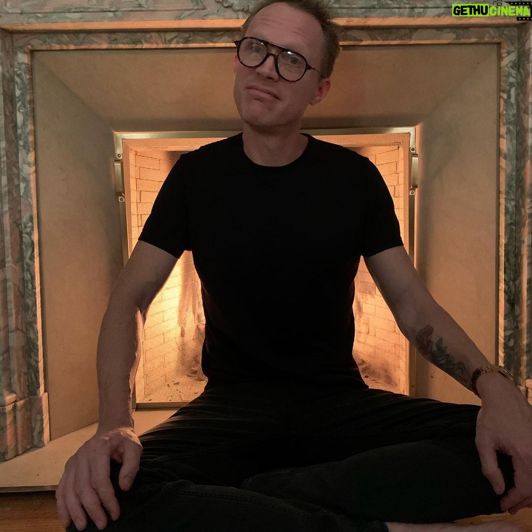Paul Bettany - 210.1K Likes - Last Christmas Agnes and I played cards together in front of the fire. She insisted it was too hot to sit in front of, I insisted it wasn’t.