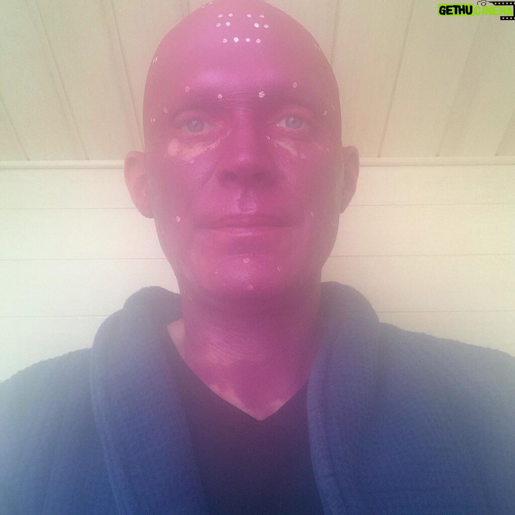Paul Bettany Instagram - Vision taking a sauna and…