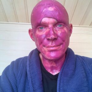 Paul Bettany Instagram - Vision taking a sauna and…
