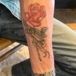 Paul Bettany Instagram – It was amazing to see again this gentleman @paulbettany to bring his old tattoo back to life and add more love on it! 🌹🐝❤️

Thank you so much! 

#familytattoo #tattoo #love #ink #rose #bees #newyorkcity #fy #fyp #fyp #foryoupage #inked #tat #nyc New York City