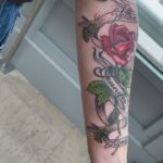 Paul Bettany Instagram – It was amazing to see again this gentleman @paulbettany to bring his old tattoo back to life and add more love on it! 🌹🐝❤️

Thank you so much! 

#familytattoo #tattoo #love #ink #rose #bees #newyorkcity #fy #fyp #fyp #foryoupage #inked #tat #nyc New York City
