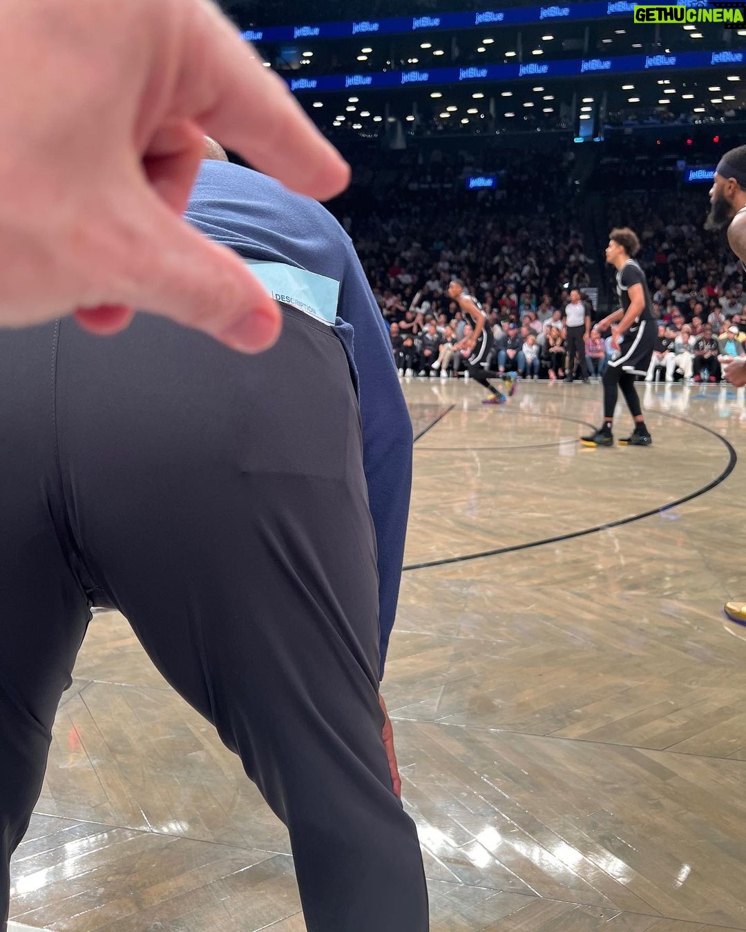 Paul Bettany Instagram - Me and Jen trying to help the Nets in any way we can.