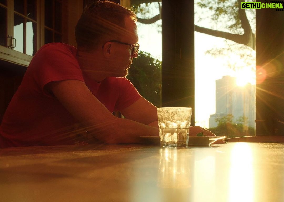Paul Bettany Instagram - Do you ever find yourself looking out of a window thinking big thoughts? No nor do I - so I had to fake this one.