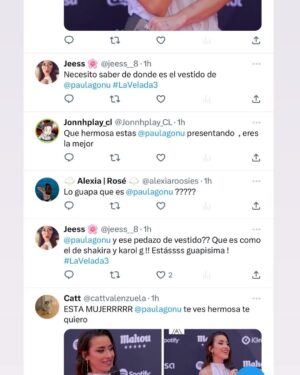 Paula Gonu Instagram - 3 años y 3 veladas han pasado desde que estuve comentando la primera alfombra con mora y rauw (tercera foto)🫶🏽🫶🏽🫶🏽 NOS GUSTA EL LOOK?????