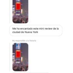 Paula Gonu Instagram – 5. siempre os gusta eso y a mí tenerlo como recuerdo así que 🤝🏽
7. hay que ser de contrastes siempre
1. repitiendo blazer por la noche para ir a cenar porque hay que optimizar la maleta
3. “a Ruth y Joe Arnold les encantaba sentarse aquí en las noches de verano. Nuestros padres se han ido pero no se han olvidado”
8. en el lobby del hotel esperando a la gente porque mi nuevo personaje es más puntual que el anterior
2. haciendo lo que más me gusta hacer o sea comer
4. en la habitación comiéndole al tofu korean bbq que me compré pa merendar en el wholefoods
9. la réplica del escritorio de Karl Lagerfeld en el MET nos demuestra que no hay que ser ordenado para ser un millonetis decídselo a vuestra gente
6. una XL que se viene pa España 
10. con un tío alto en Times Square