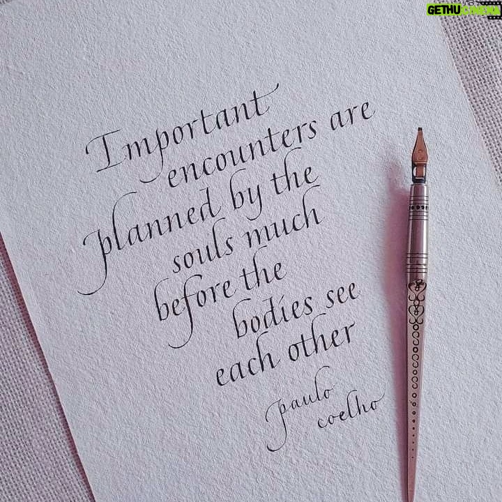 Paulo Coelho Instagram - Important encounters are planned by the souls long before the bodies see each other (Eleven Minutes, by Paulo Coelho)