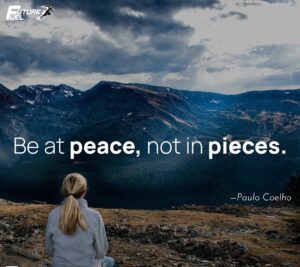 Paulo Coelho Instagram - Be at peace
Not in pieces (Coelho, in "Hippie")